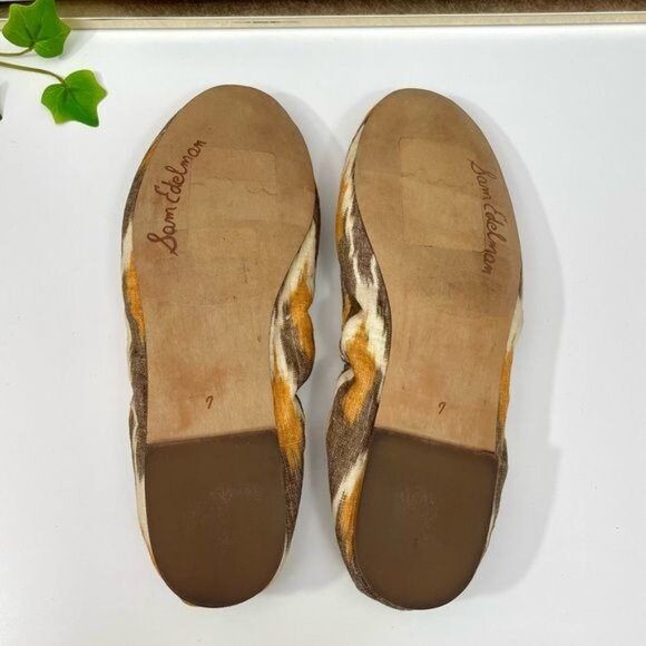 Sam Edelman Felicia Ballet Flat in Grey Linen Size 7 - Picture 7 of 11